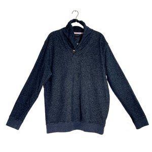 Banana Republic Factory Men's Long Sleeve Mock Pullover in Blue - Sz XL